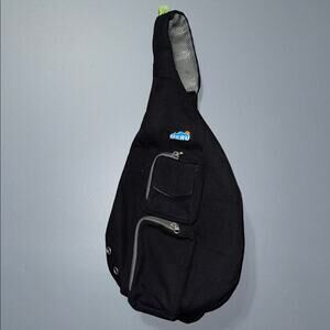 Meru Canvas One Strap Sling Bag Crossbody Back Pack Purse Black Unisex travel